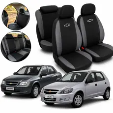 Capa De Banco Automotivo Couro Específico Personalizada Gm Celta 2000 Á 2016 Prisma 2007 Á 2012