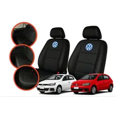 Capa De Banco Automotivo Couro Carro Volkswagen Gol G2 A G8 2008 Á 2017 Sob Medida