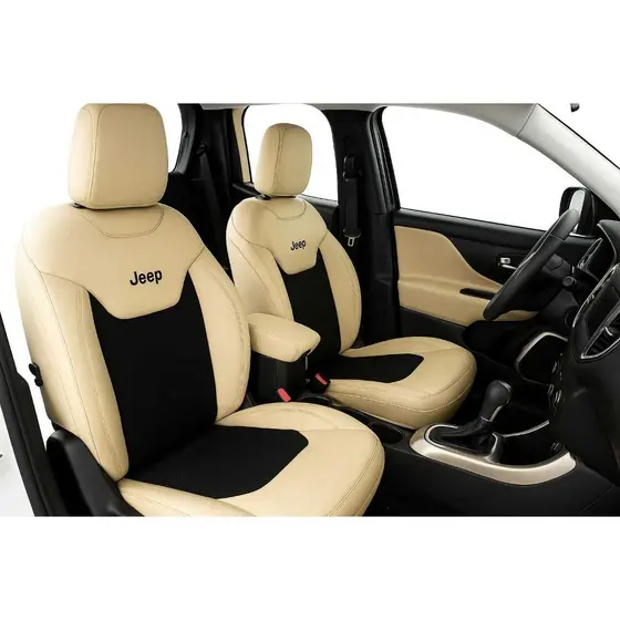 Capa De Bancos Automotivos Jeep Renegade Jeep Compass Duas Cores Couro Sintético