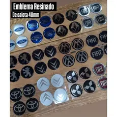 Emblemas Resinados 48mm ( jogo) Foto reais do Produto