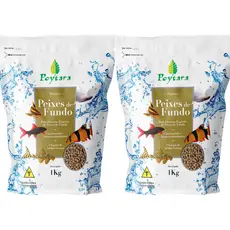 Kit 2 Ração Peixes De Fundo Poytara 1kg