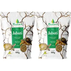 Kit 2 Ração Jabuti 800g Poytara Tartarugas Terrestre