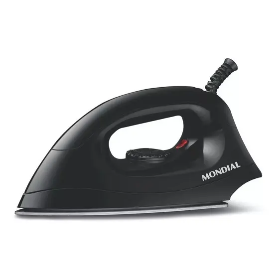 Ferro de Passar a Seco Mondial Preto 127V