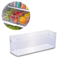 Organizador Multiuso Retangular Geladeira Plastico Acrilico Plasutil 10x30cm