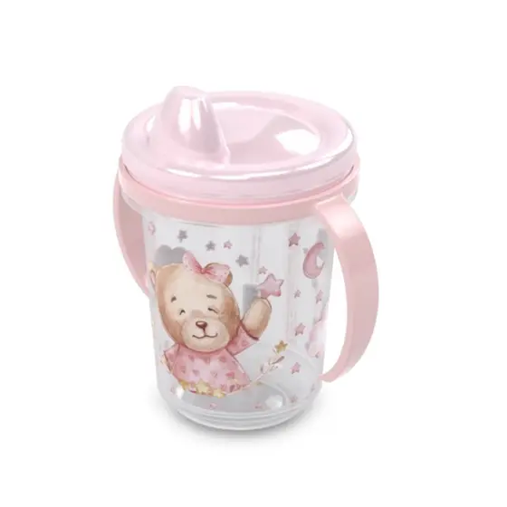 Caneca Copo Trio Urso Menina Para Transição Treinamento Plasútil
