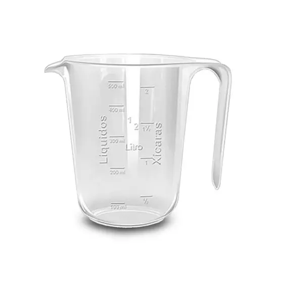 Jarra Plástica Graduada Medidora Confeitar Xícaras Líquidos 500ml