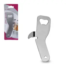 Abridor De Latas Garrafas Aço Inox Profissional Grande Reforçado