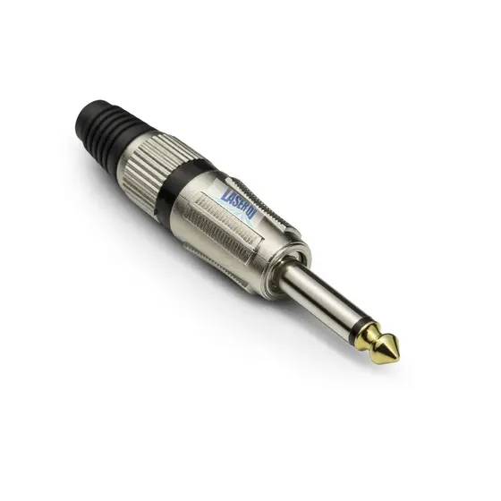 10 Un Plug P10 Guitarra, Plug Mono, Conector P10 Metal Prata , Laserdj