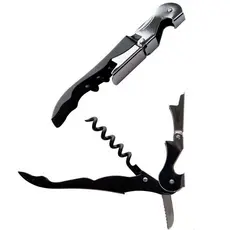 Saca Rolhas De Vinho e Abridor de Garrafa - Inox - UnyHome - Facil de Utilizar