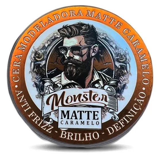 Pasta Modeladora Efeito Matte Seco 120g monster barber