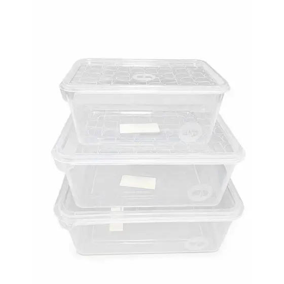 KIT ORGANIZADOR DE PLÁSTICO COM 3 UNIDADES ARQPLAST PARA COZINHA UTILIZADES ESCRITÓRIO