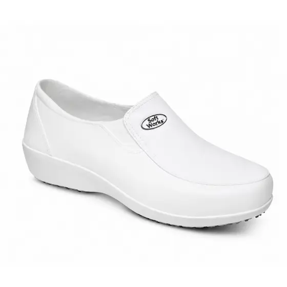 SAPATO FEMININO HOSPITAL ENFERMAGEM BB95 BRANCO SOFT WORKS
