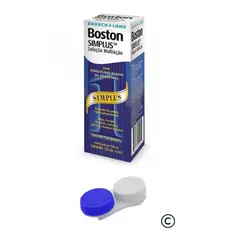 Boston Simplus + Estojo / Solução de limpeza para lentes rígidas