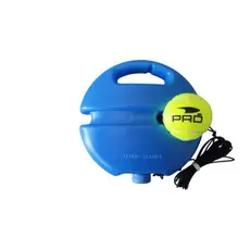 Kit Treino Tênis De Campo Solo Base Portátil + Bolinha Pro Resistente Equipamento De Tênis Para Iniciantes