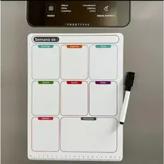 Planner Lembrete Magnético Lousa Imã Geladeira Porta Recados Anotação Semanal