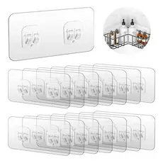 KIT Gancho Auto-Adesivo Para Preteleita de Encaixe Suportes de Metal
