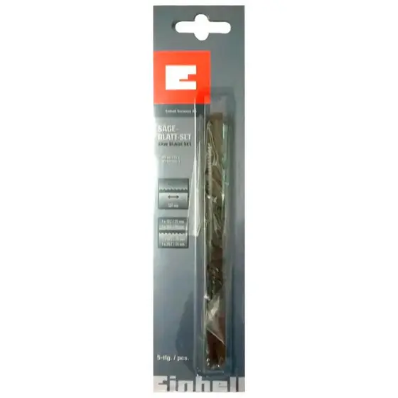 Jogo de Lâminas Variadas de Serra Tico Tico de Bancada 127mm 5pçs Einhell 4506200