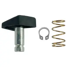 Kit Botão Trava do Eixo + Mola + Anel Trava p/ Esmerilhadeira G650 Black e Decker