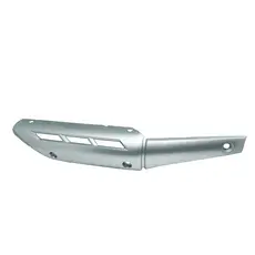 Capa Protetora Escapamento Cores Prata/Preto Yamaha Factor 125 2009 2010 2011 2012