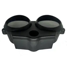 Carcaças Inferior e Superior Painel Moto Honda CG Fan 125 Preta Lente Orbital 2005 2006 2007 2008 2009 2010 2011 2012 13