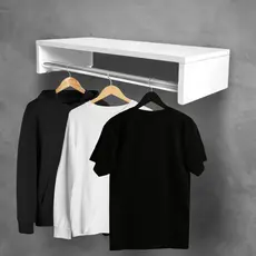 Cabideiro De Parede Arara De Roupas Para Closet Quarto 50 Cm dormitório