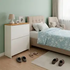 Sapateira com 2 Portas Multifuncional Organizadora Para Quarto e Closet