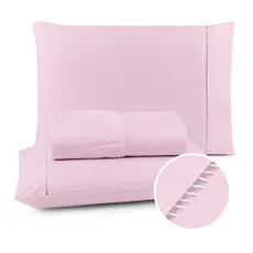 Lencol Queen/Casal/King/Solteiro Jogo De Cama Casal 400 Fios Micropercal com Ponto Palito