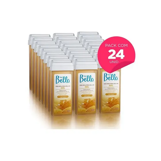 24 Rolon Depil Bella Depilação Cera - Roll-on
