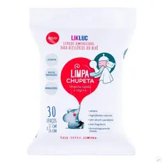 Limpa Chupeta Bico Lenços Higienizadores umedecido Likluc Portátil Sem Enxágue Prático Premium