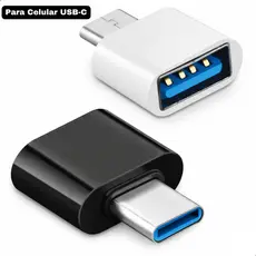 Adaptador OTG USB-C Para USB Fêmea Celular Transfere Dados