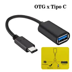 Cabo OTG Tipo C Adaptador Para Pen Drive Cabo OTG para Moto One Z Z2 Z3 Play X4 M G6 G6 Plus G7 G7