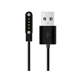 Carregador Para Relogio Inteligente Smartwatch T5 Pro X 11 4 Pinos 7.62MM Cabo Carregamento Rápido