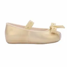 Sandália Mini Melissa Sophie Crush Baby Bege Perolado