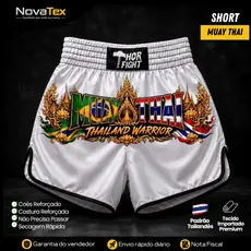 Short Muay Thai Thailand Warrior Estampa Premium Treino Luta Envio Imediato