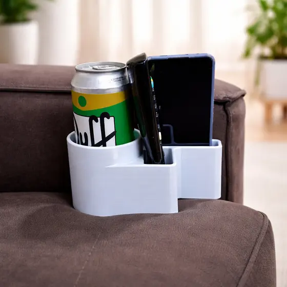 Suporte Porta Copos para Sofá com Espaço para Celular e Controle