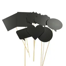 10 Mini Lousas com Palito Chalkboard - Festa Decorativa, Decoração de vaso, Temperos, Horta, Brinquedos, Organização, Buffets