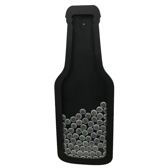 Quadro Porta Tampinha Garrafa Slim Cerveja Bebida 68x25cm