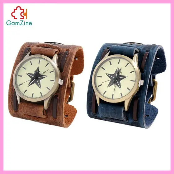 [lzdxwcke2] Relógio De Pulso Confortável E Elegante Com Design Vintage Acessório Pulseira Larga