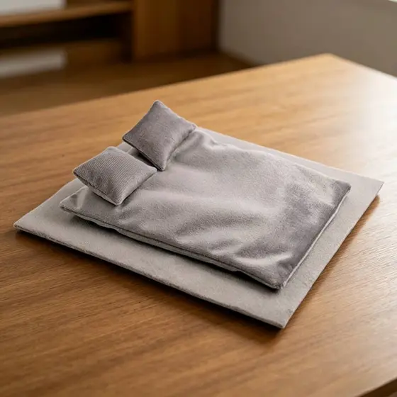 Conjunto De Cama Em Escala 1 : 12 Intrita Realista De 4 Peças Para Colecionadores E Amadores