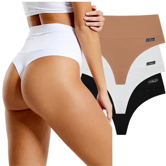 Kit 3 Calcinha de Cós Alto Cinta Power Fitness Pós Parto Modela Levanta Bumbum Não Marca Roupa