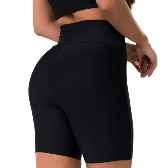 Short Black Power Cós Alto sem Transparência Poliamida Acabamento premium