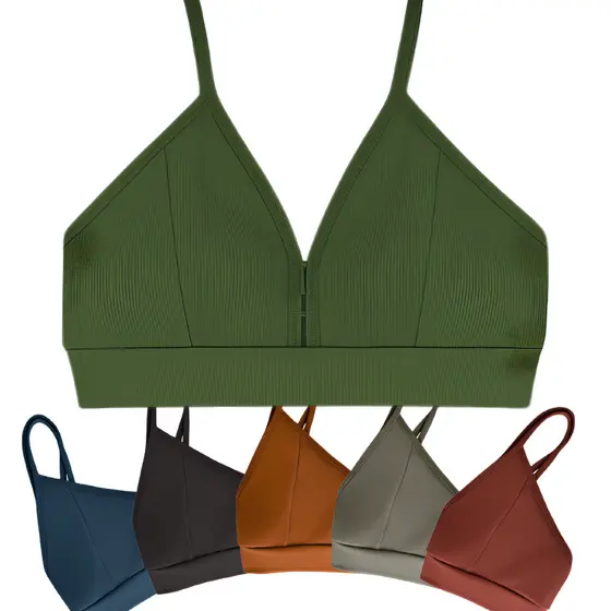 Kit Top Fitness Feminino Academia Poliamida Sem Bojo Alta Sustentação