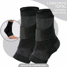 Tornozeleira Ortopedica Compressão Estabilizadora Elastica Esportes Futebol Cross Fit Basket Volei
