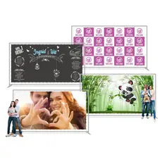 Painel de Festa de 250 x 200 cm Personalizado em Lona Fosca c/ Impressão Digital de Alta Resolução