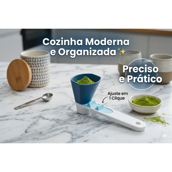 Colher Medidora Deslizante Scoop Dosador