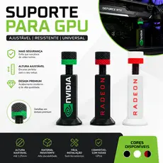 Suporte para Placa de Vídeo GPU Ajustável Nvidia e Radeon Universal