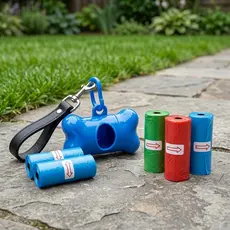 Porta Saquinho Pet Dispenser Higiênico 75 Saquinhos Kit