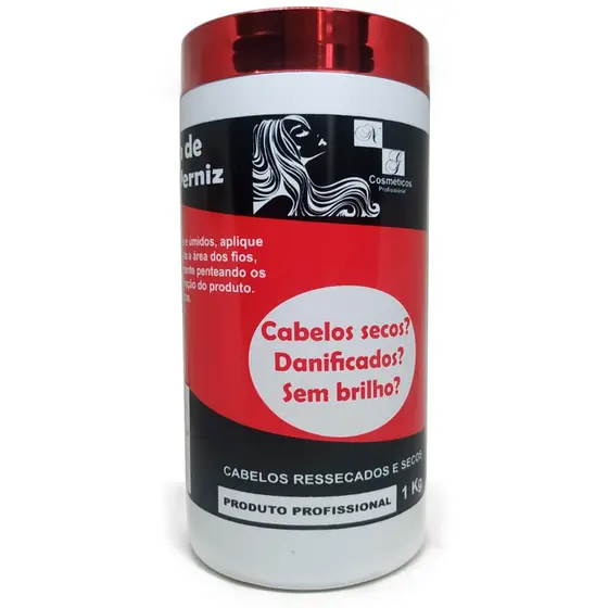 Efeito Verniz Profissional 1kg Cabelos Secos Sem Brilho