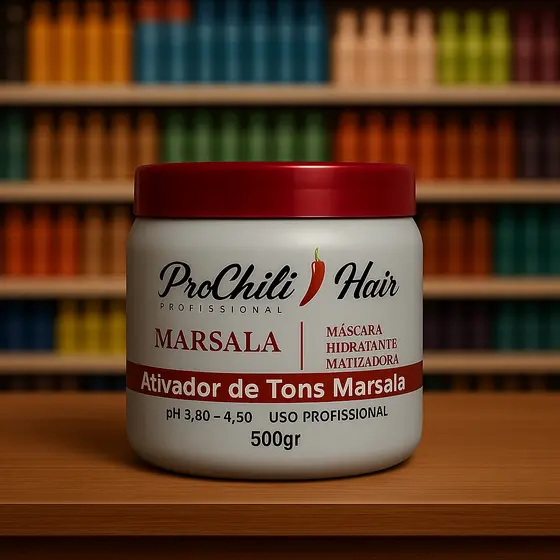 Máscara Profissional Marsala 500grs Top Usamos Em Salão