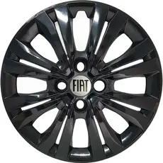 Calota Preta Brilhante Aro 14 Fiat Mobi 2017 a 2024 G245pbj